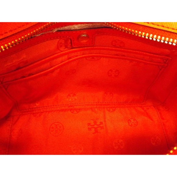 NWT TORY BURCH ROBINSON MINI SAFFIANO VERMILLION RED LEATHER ZIP CROSSBODY BAG - Picture 9 of 11